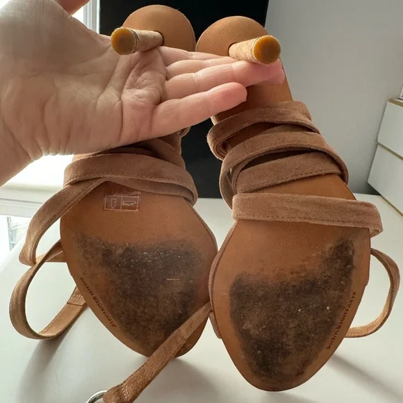 Alexander Wang Tan Suede Heels - Picture 14 of 16